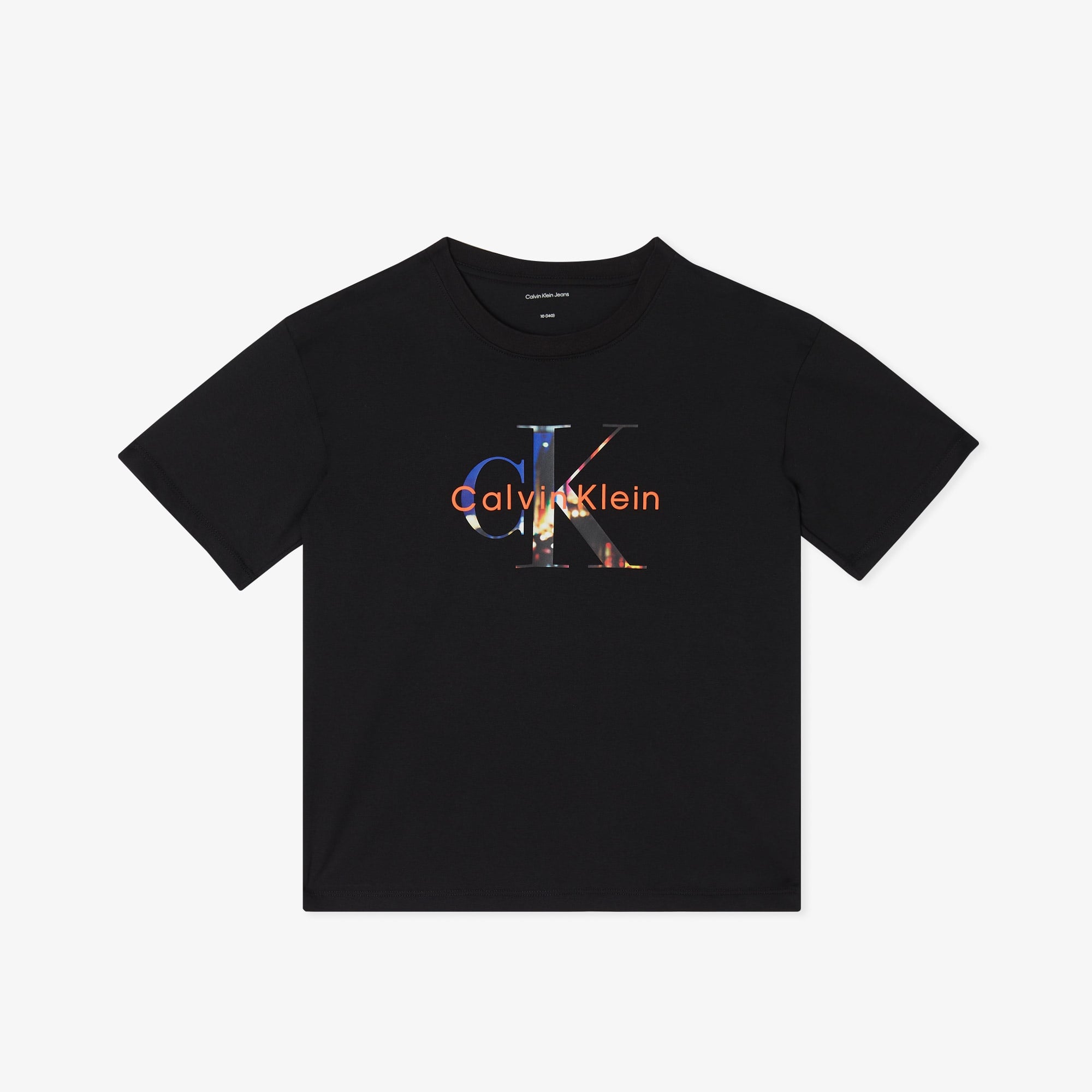 Calvin Klein Filled-In Photo Mono Çocuk Siyah T-Shirt