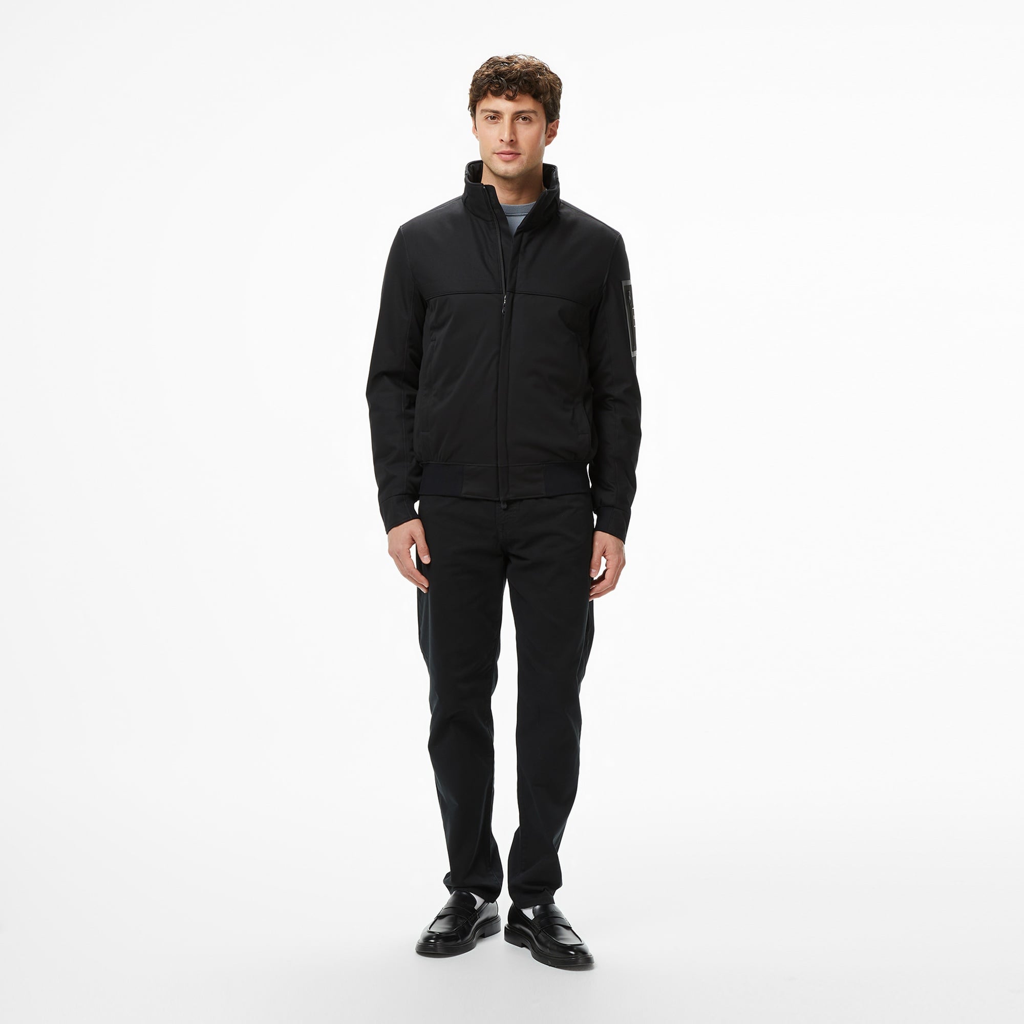 Boss League Jadon Erkek Siyah Mont