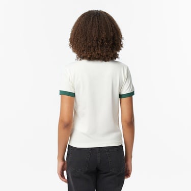  Dickies Slayden Ringer Kadın Beyaz T-Shirt