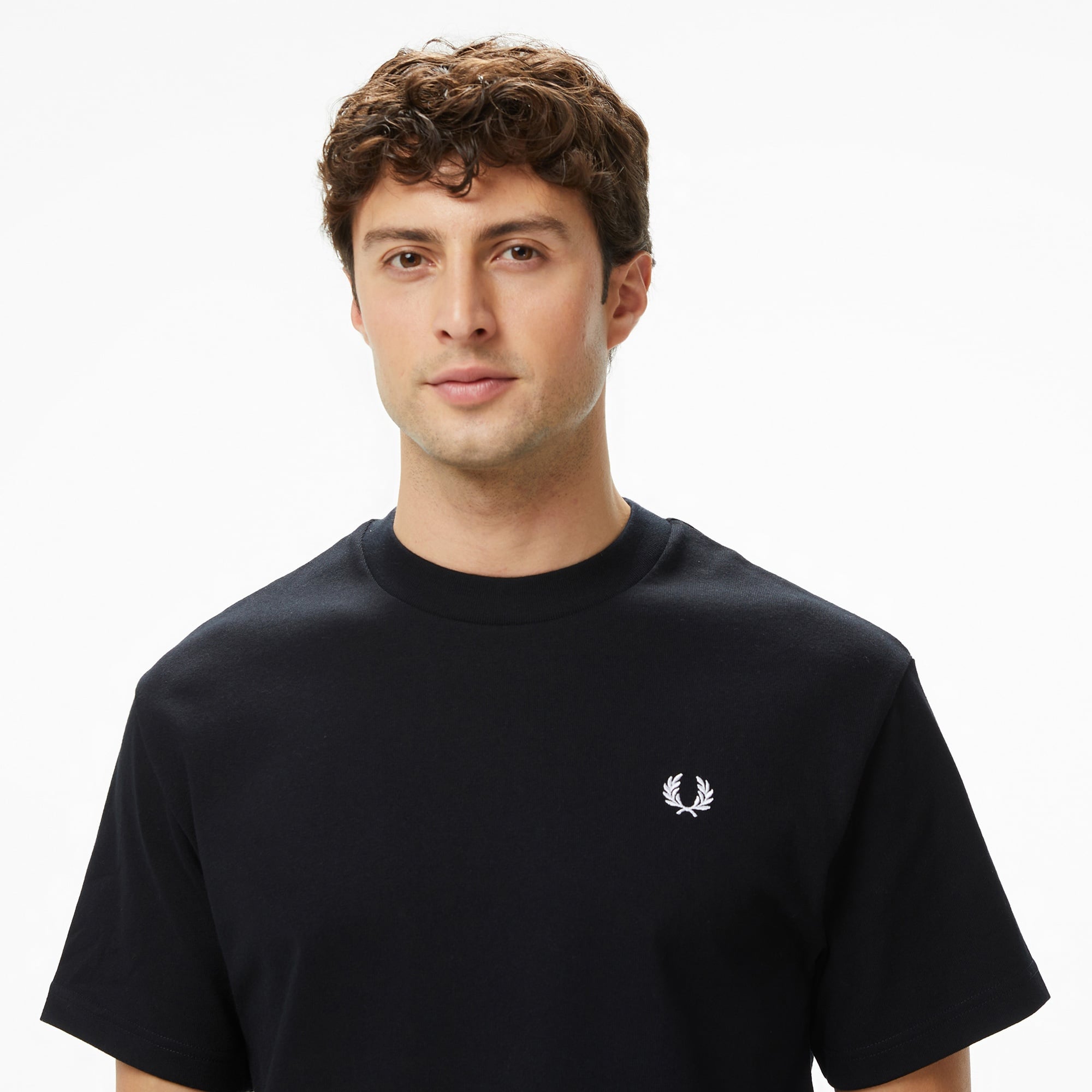 Fred Perry Relaxed Erkek Siyah T-Shirt