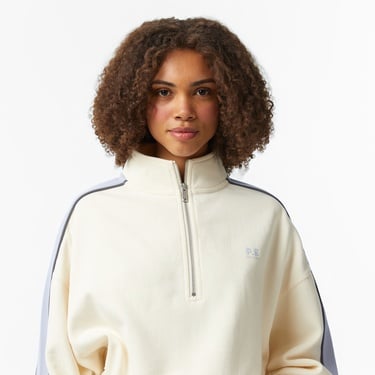  P.E Nation Align Zip Kadın Krem Rengi Sweatshirt