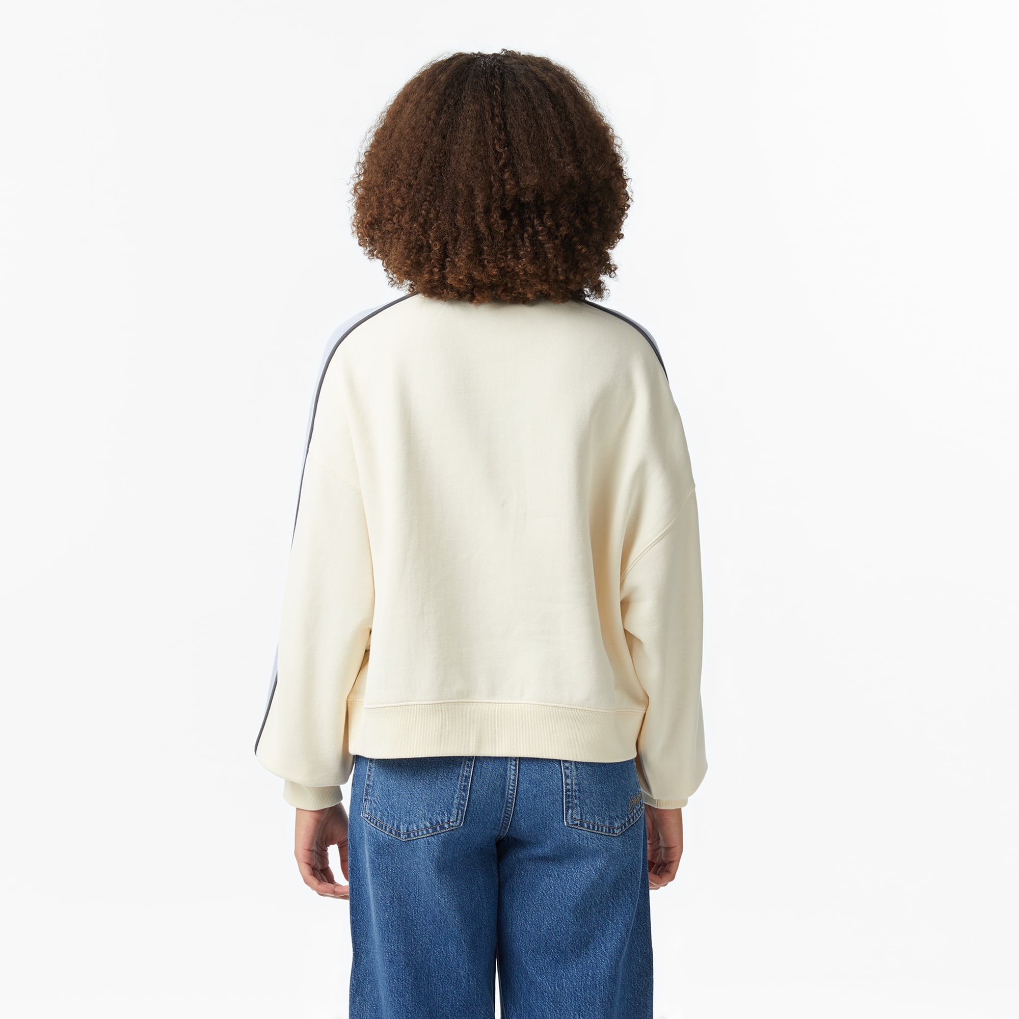 P.E Nation Align Zip Kadın Krem Rengi Sweatshirt