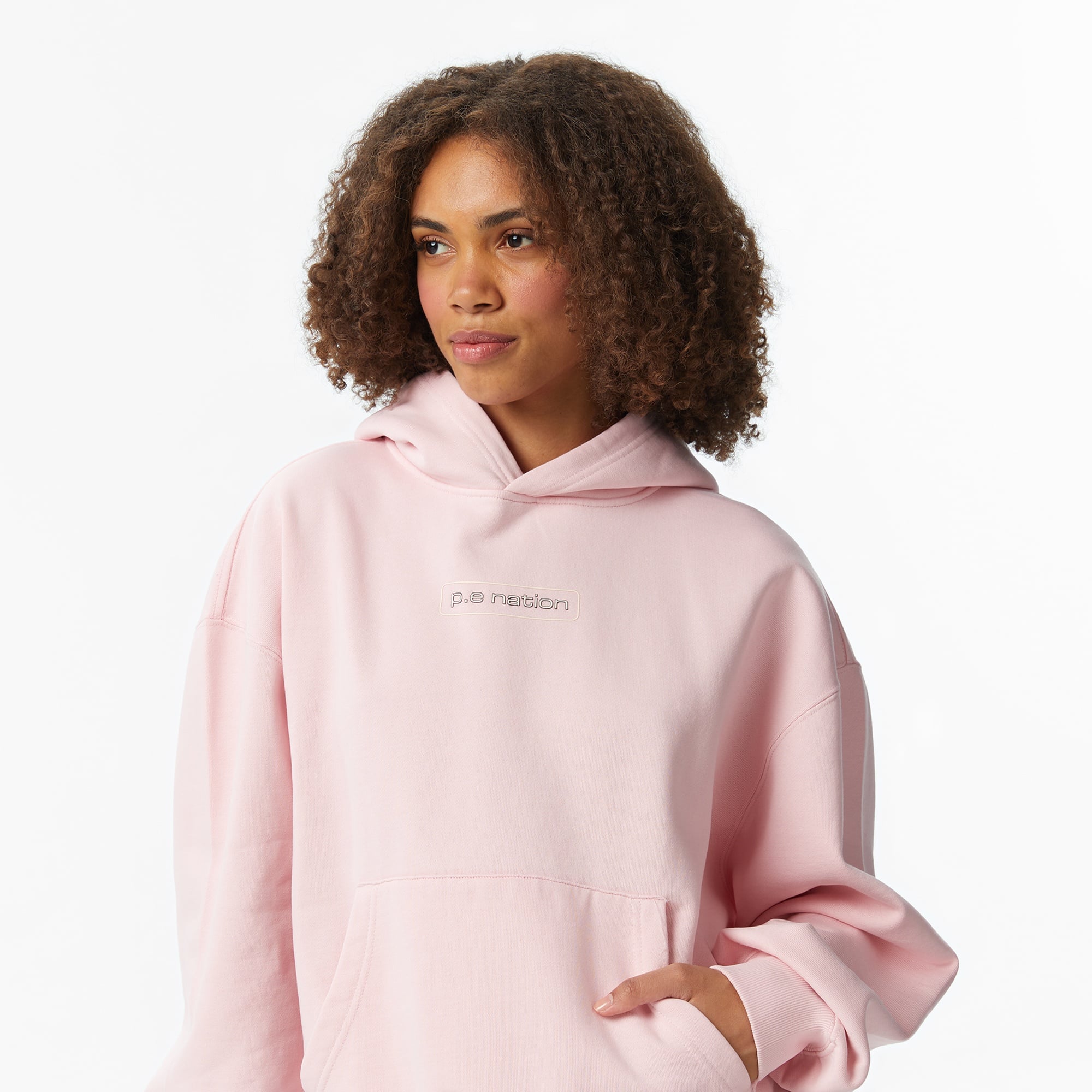 P.E Nation Peak Kadın Pembe Hoodie
