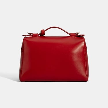 Kadın Kırmızı Omuz Askılı Deri El Çantası