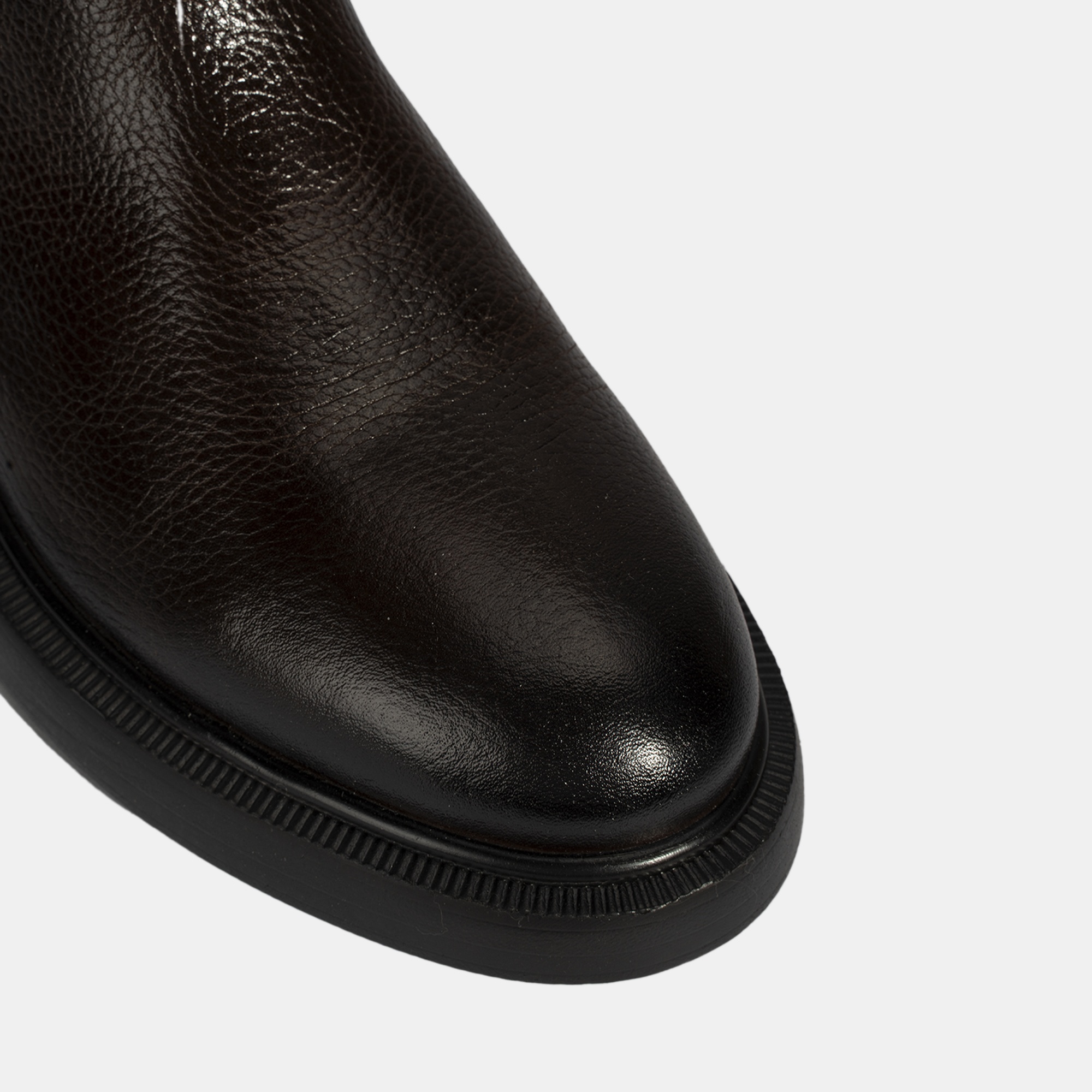 Erkek Kahve Lastikli Deri Bot