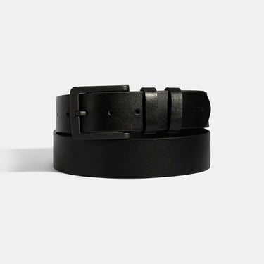  Erkek Siyah Spor Deri Kemer