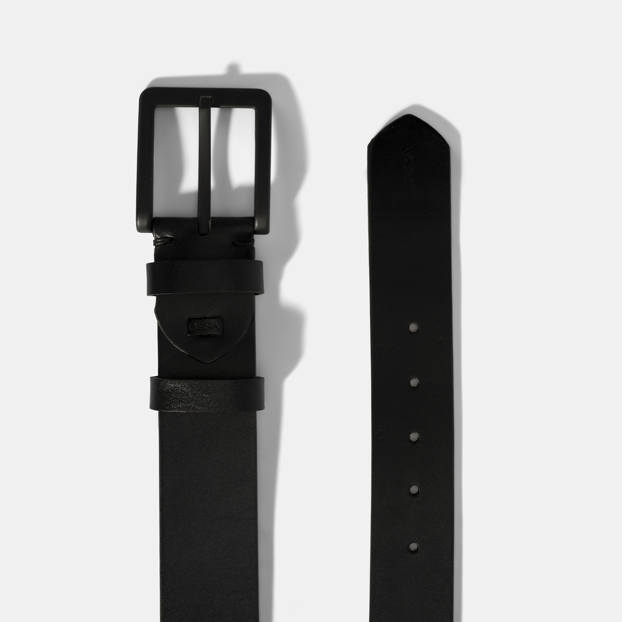 Erkek Siyah Spor Deri Kemer