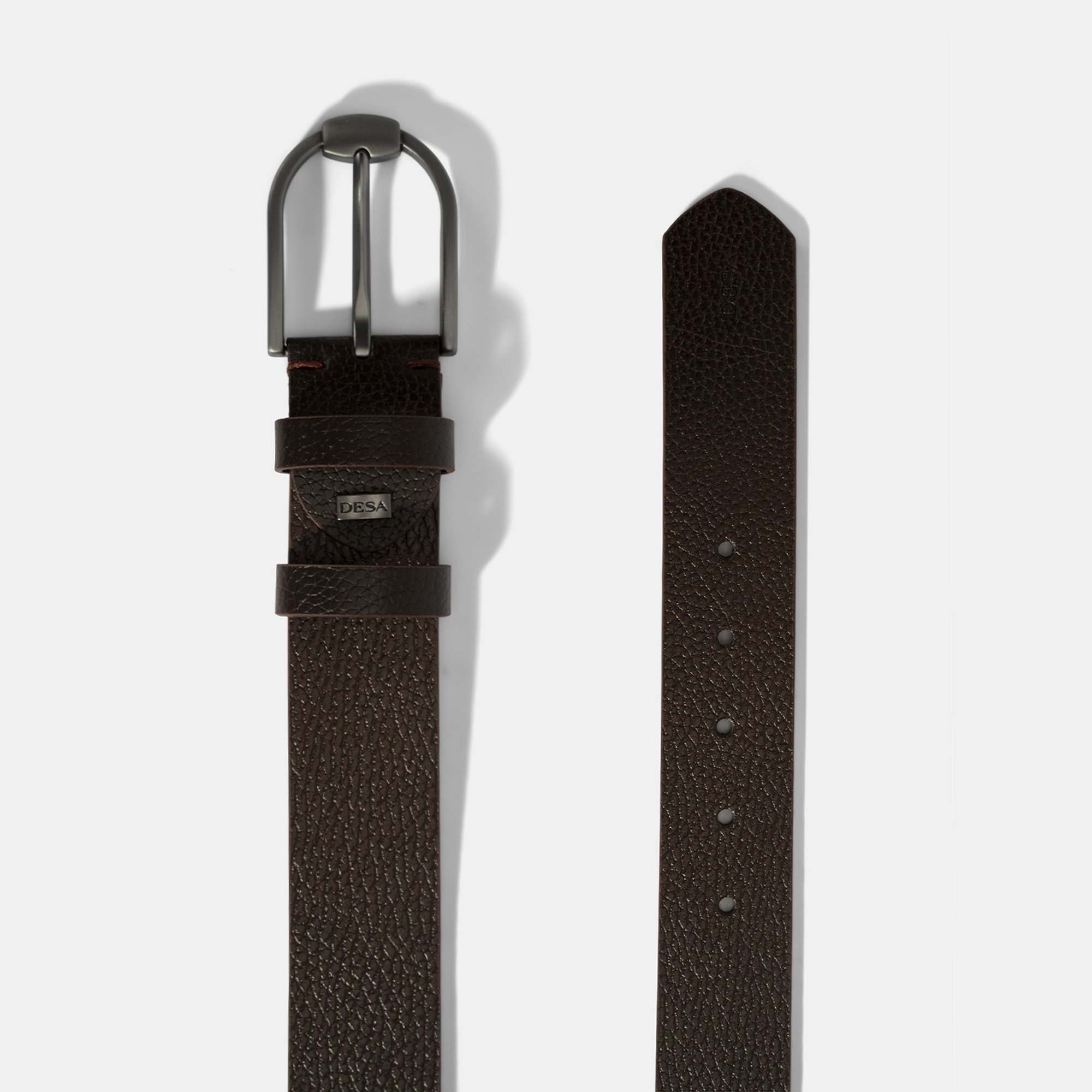 Erkek Kahve Deri Spor Kemer