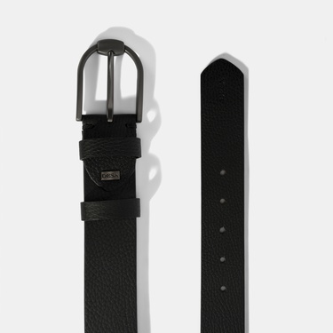  Erkek Siyah Deri Spor Kemer