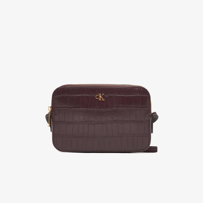  Calvin Klein Croc Camera Kadın Kırmızı El Çantası
