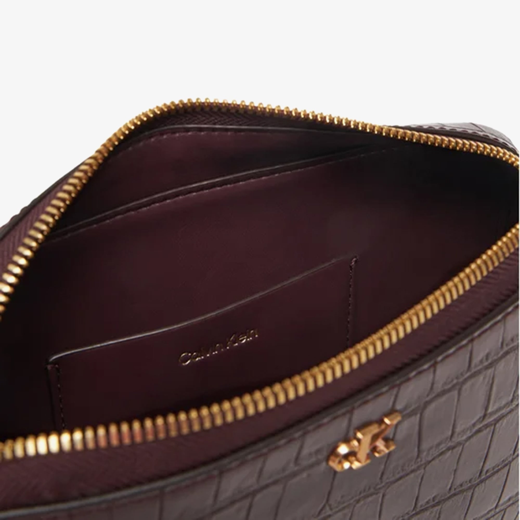 Calvin Klein Croc Camera Kadın Kahverengi El Çantası