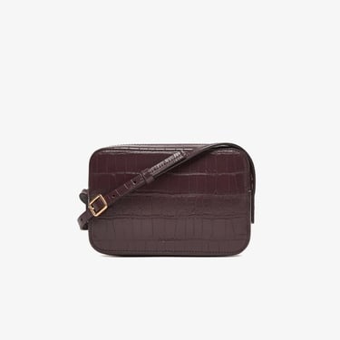  Calvin Klein Croc Camera Kadın Kırmızı El Çantası