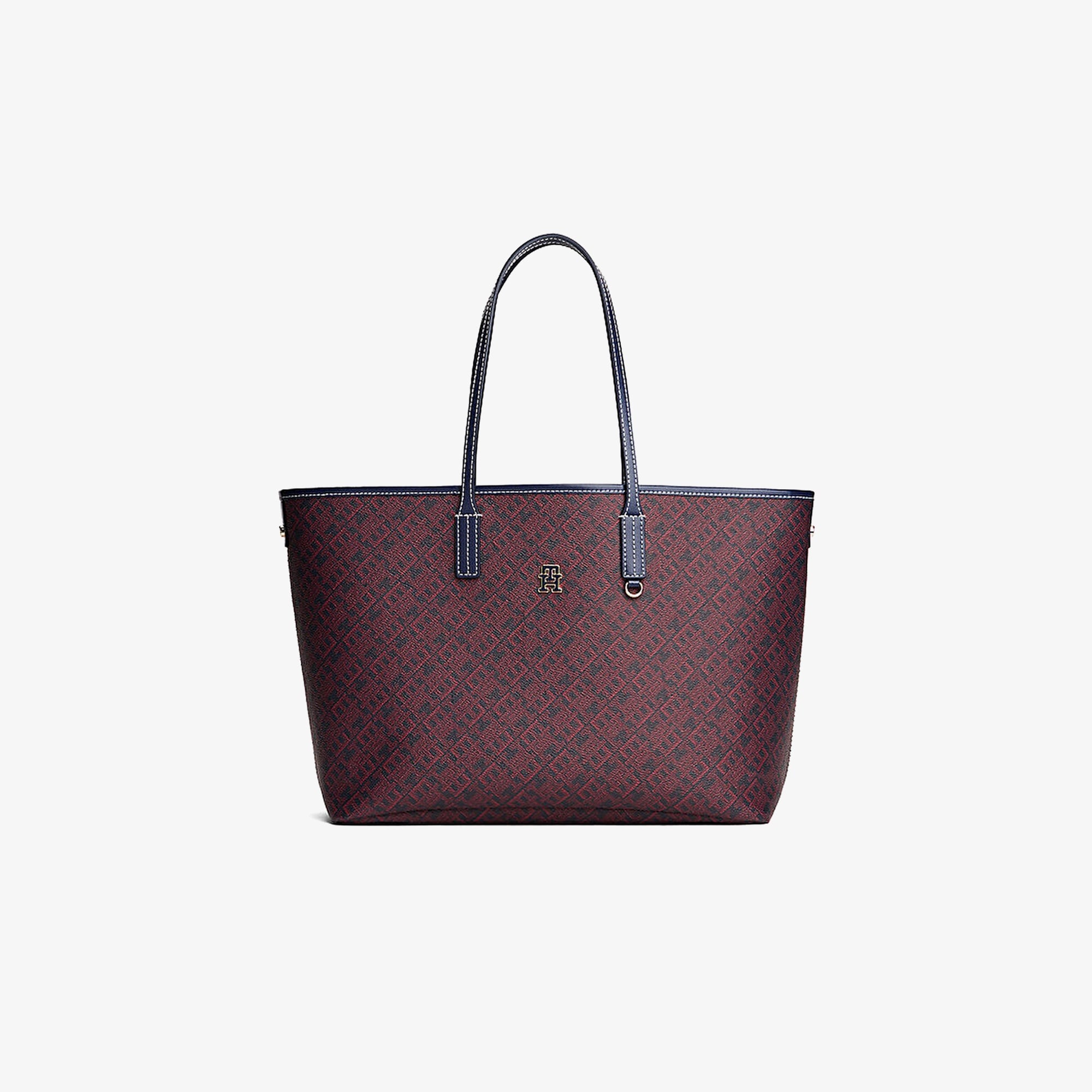 Tommy Hilfiger Monoplay Nano Kadın Bordo Tote Çanta