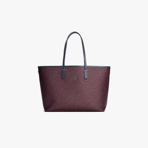  Tommy Hilfiger Monoplay Nano Kadın Bordo Tote Çanta