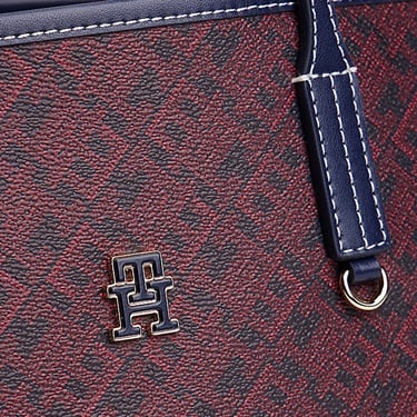  Tommy Hilfiger Monoplay Nano Kadın Bordo Tote Çanta