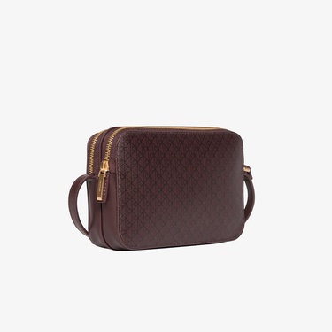  Calvin Klein Emblem Elongated Camera Kadın Kırmızı El Çantası