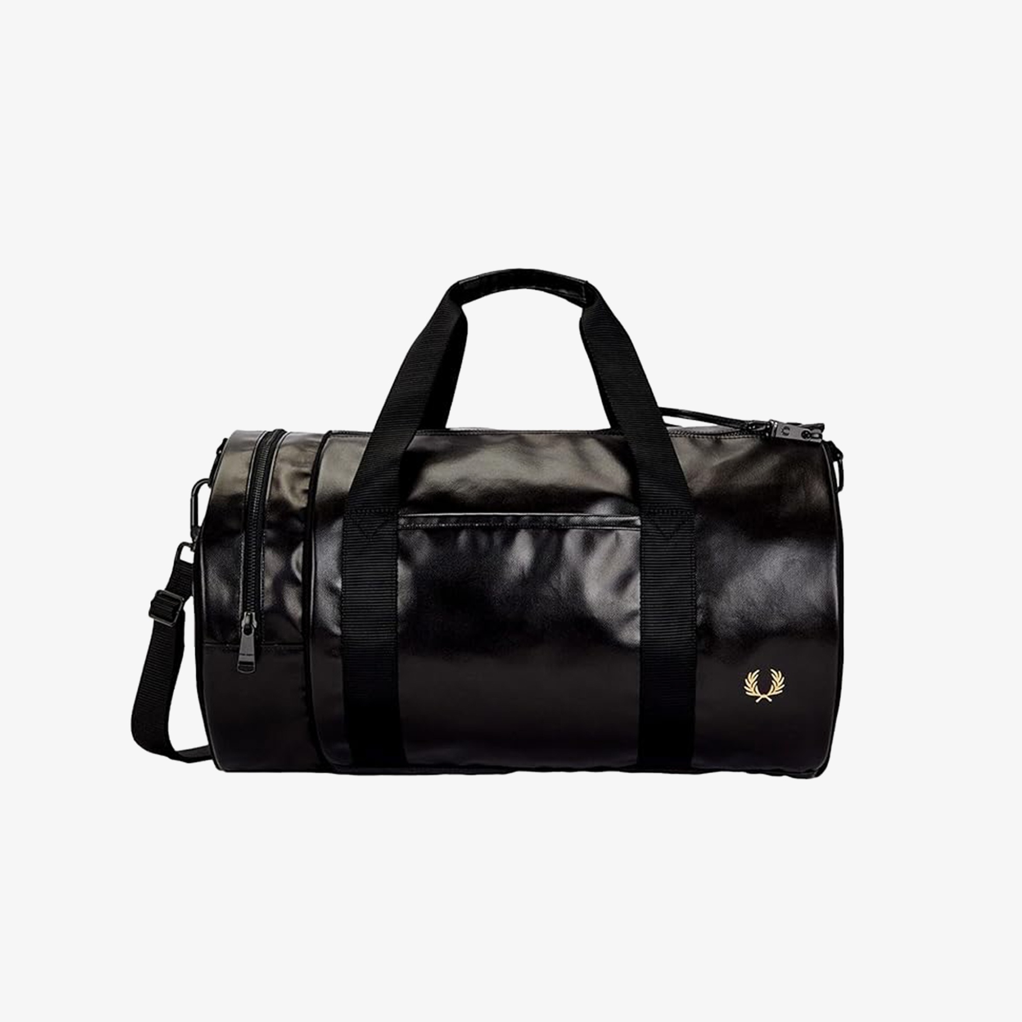 Fred Perry Tonal Classic Mini Barrel Unisex Siyah Spor Çantası