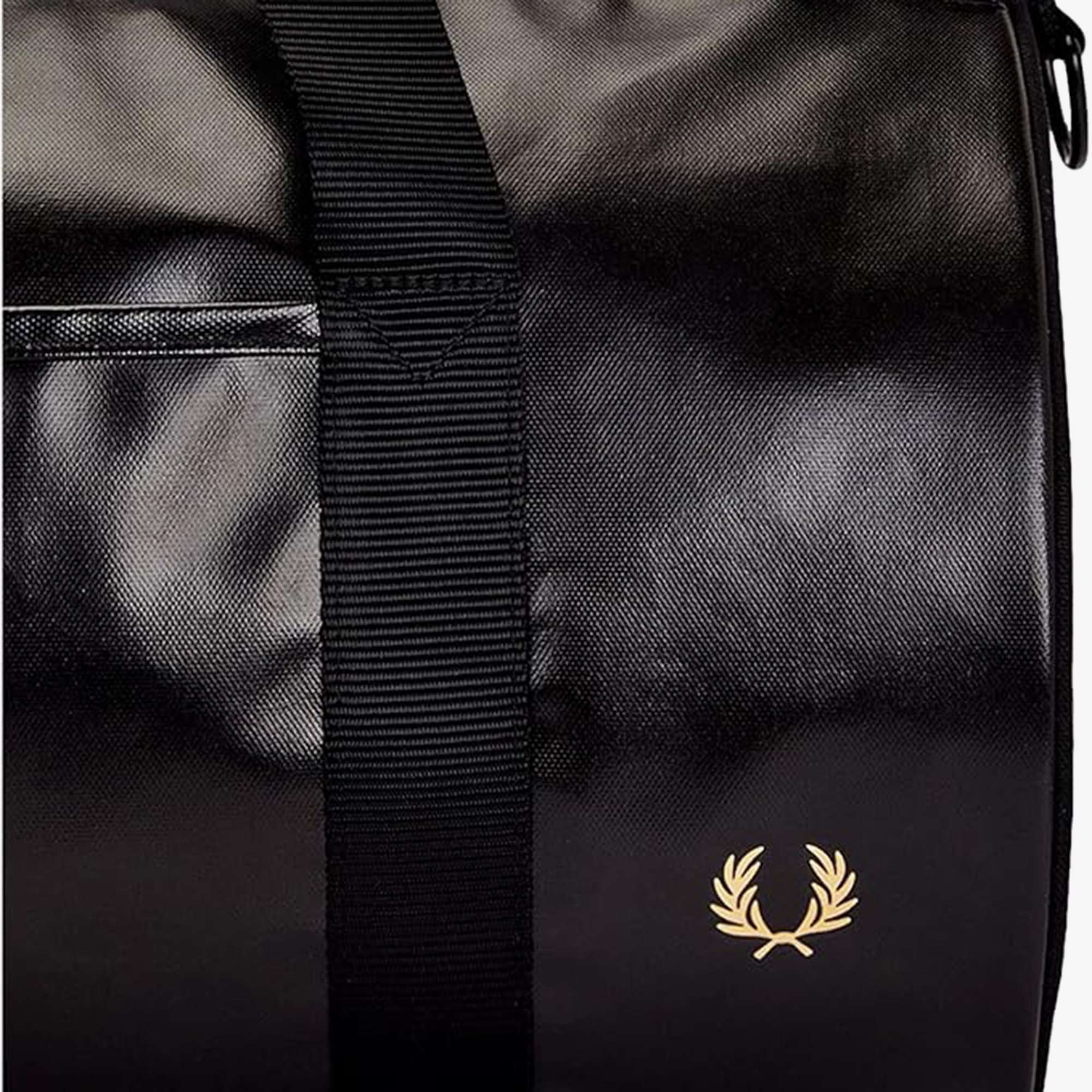 Fred Perry Tonal Classic Mini Barrel Unisex Siyah Spor Çantası