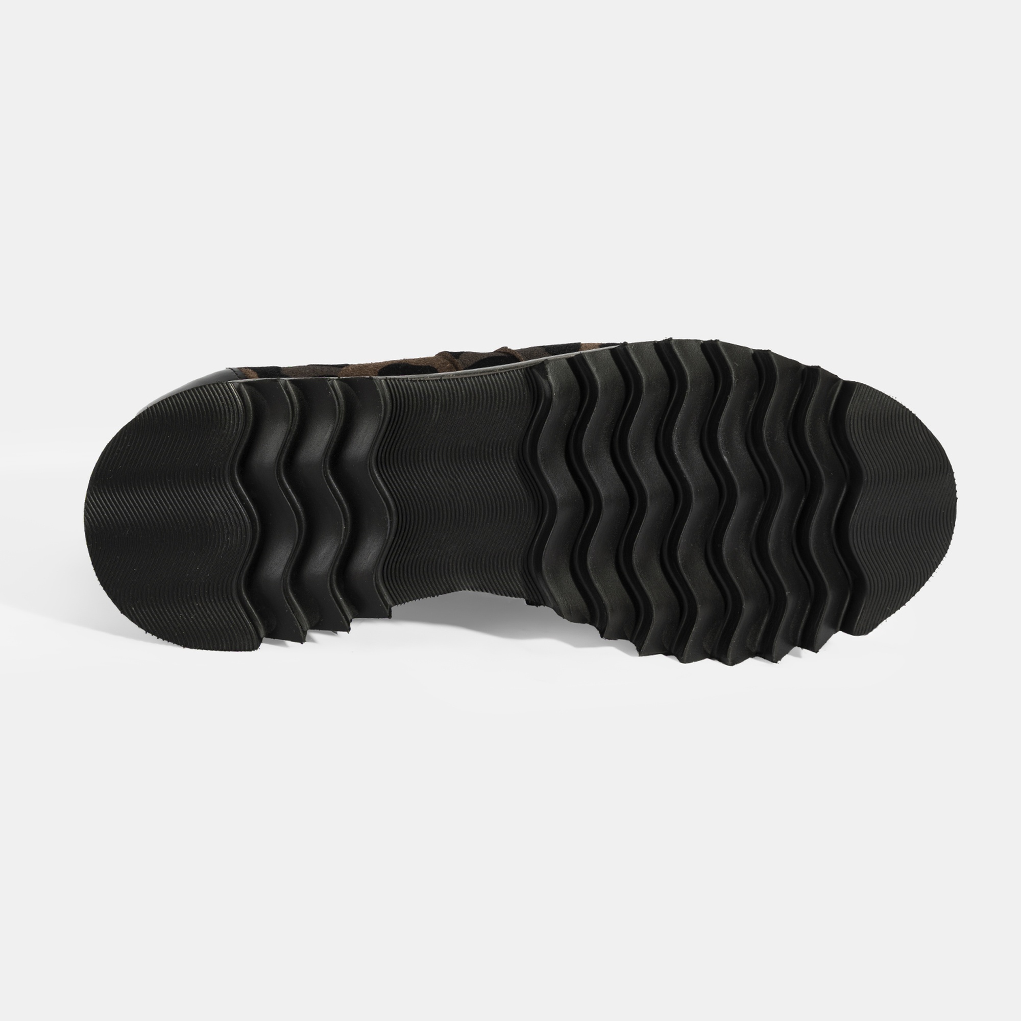 Luca Grossi Kadın Leopar Desenli Süet Deri Sneaker