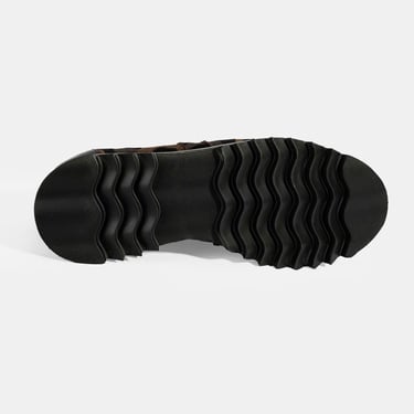  Luca Grossi Kadın Leopar Desenli Süet Deri Sneaker