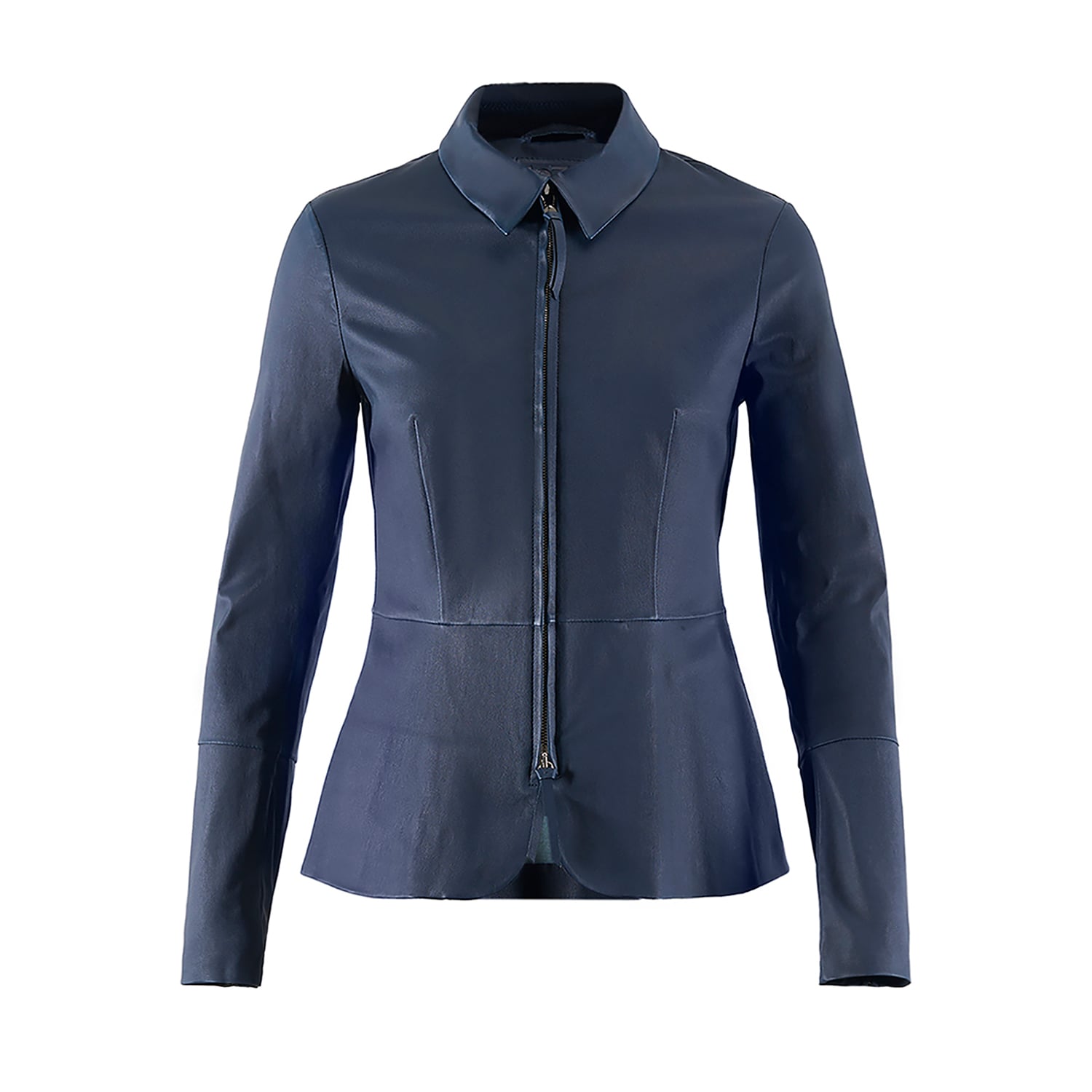  Lacivert Kadın Deri Ceket