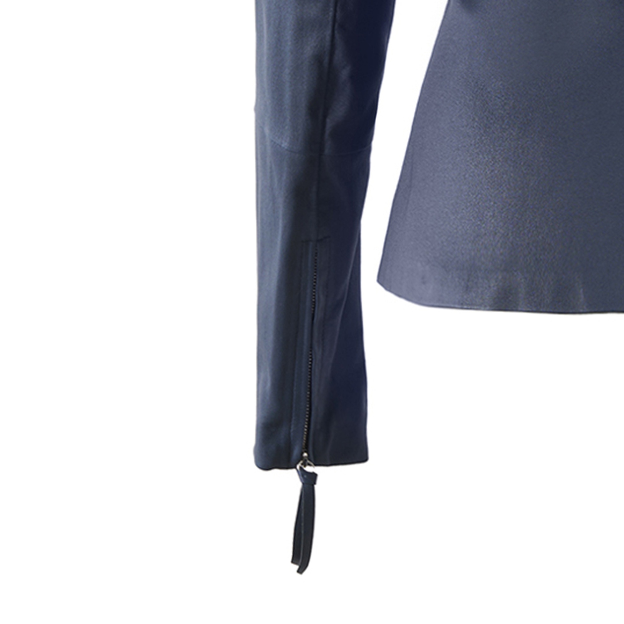 Lacivert Kadın Deri Ceket