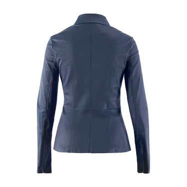  Lacivert Kadın Deri Ceket
