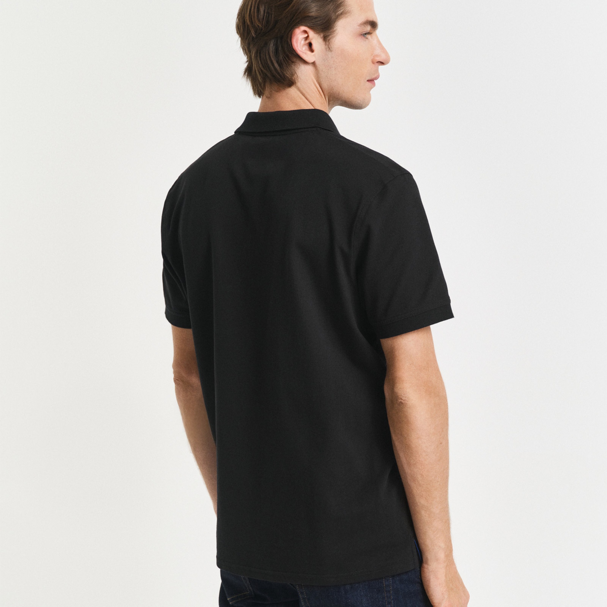 GANT Erkek Siyah Regular Fit Polo