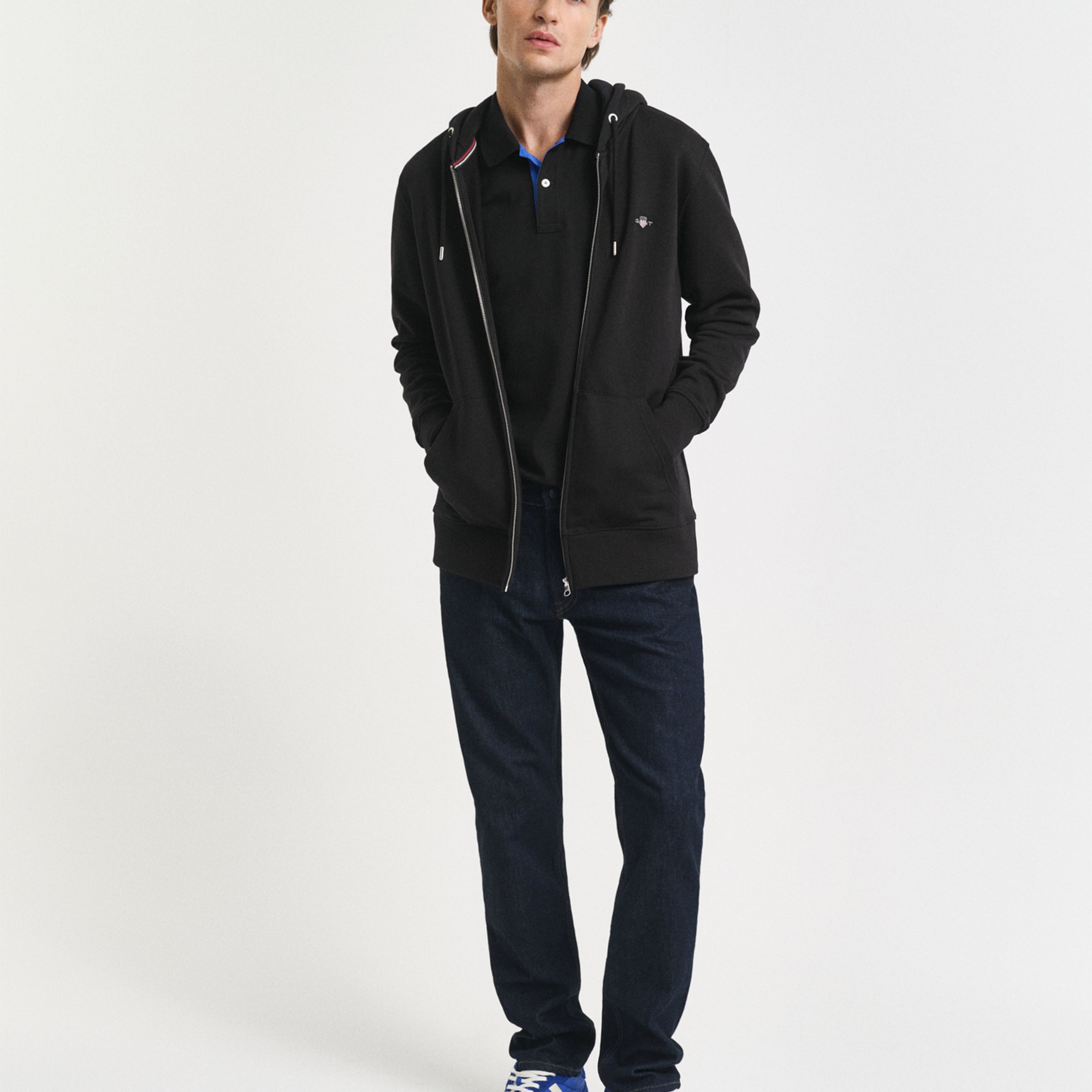 GANT Erkek Siyah Regular Fit Polo