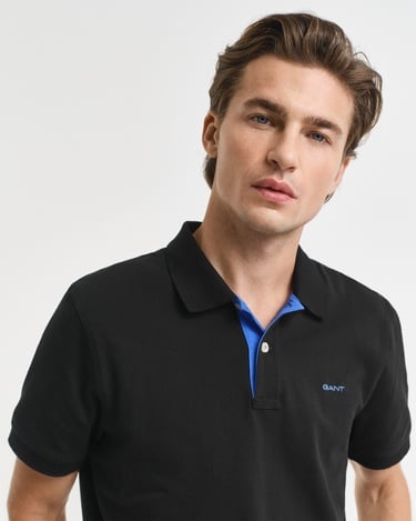  GANT Erkek Siyah Regular Fit Polo