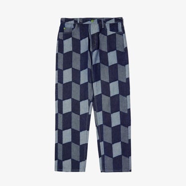  Huf Patchwork Denim Erkek Lacivert Pantolon