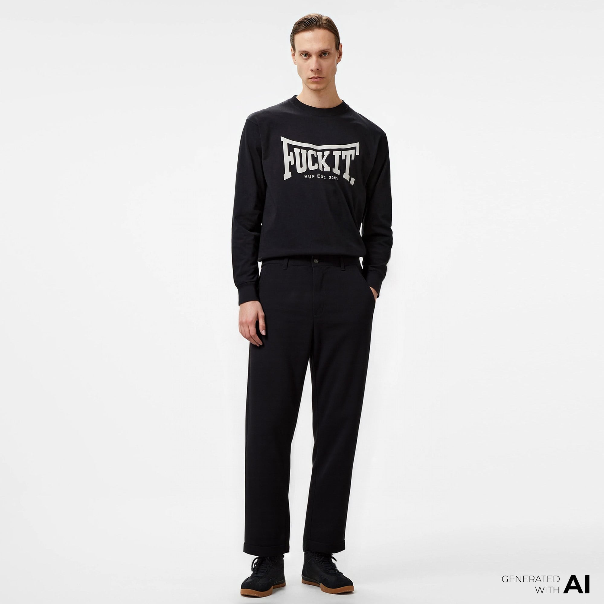 Huf Mason Erkek Siyah Pantolon