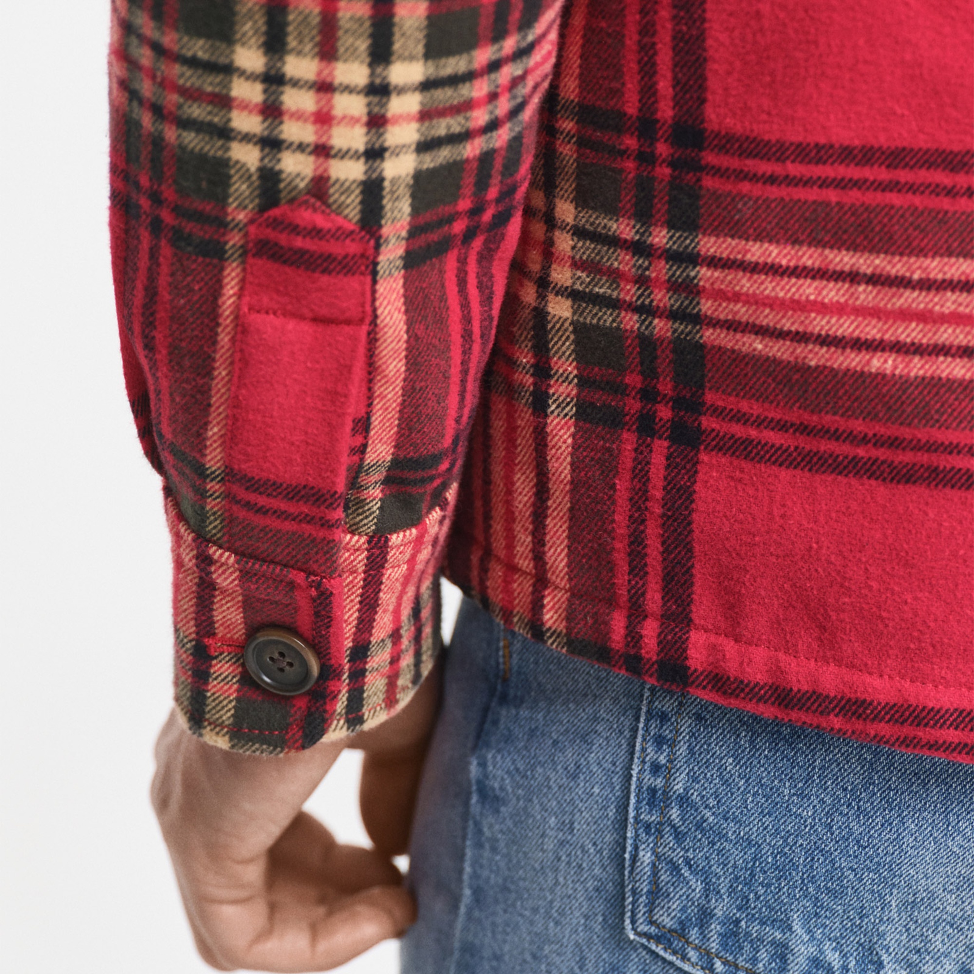 GANT Erkek Kırmızı Relaxed Fit Gömlek Yaka Ceket