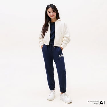  Gap V-Bas Heritage Çocuk Siyah Eşofman Altı