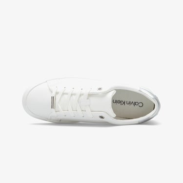  Calvin Klein Lace Up Sneaker Silver Kadın Beyaz Sneaker