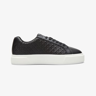  Calvin Klein Basket Lace Up Kadın Siyah Sneaker