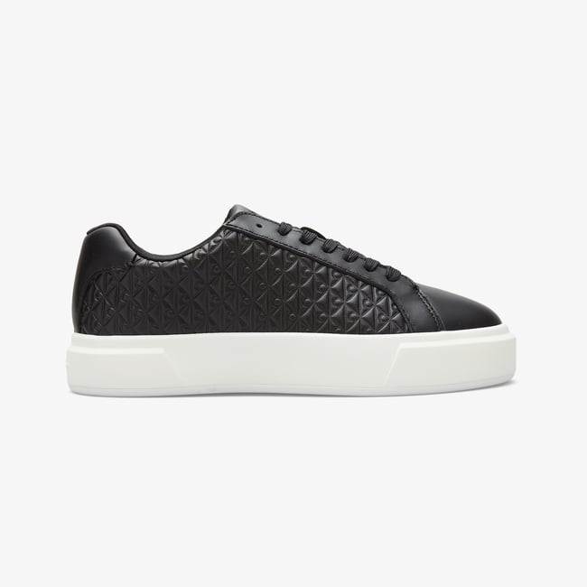  Calvin Klein Basket Lace Up Kadın Siyah Sneaker