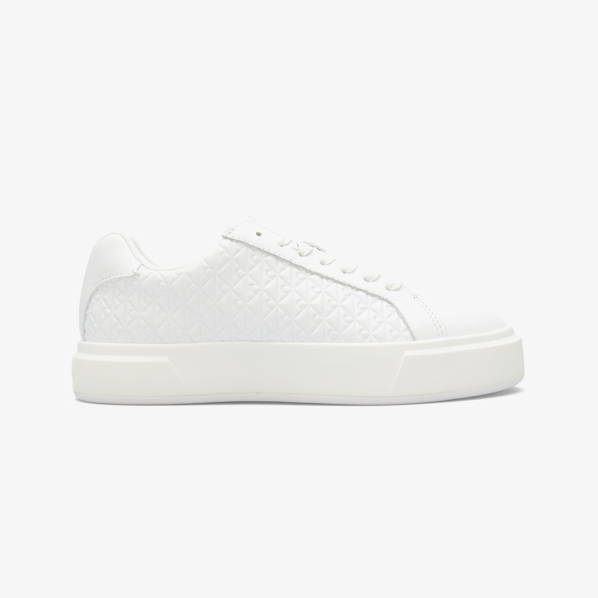  Calvin Klein Basket Lace Up Kadın Beyaz Sneaker