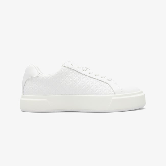  Calvin Klein Basket Lace Up Kadın Beyaz Sneaker