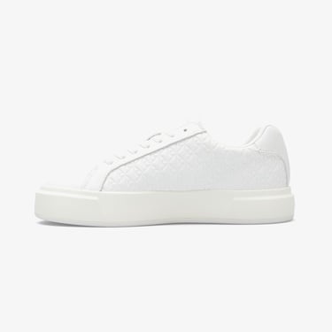  Calvin Klein Basket Lace Up Kadın Beyaz Sneaker