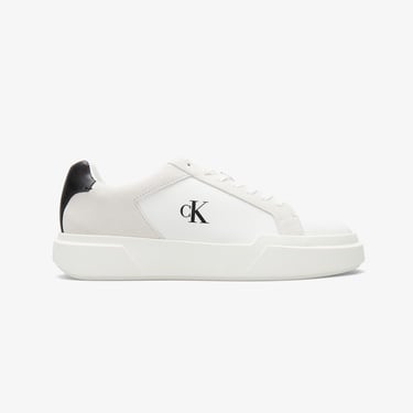  Calvin Klein Chunky Cupsole Lace Up  Mix Erkek Beyaz Sneaker