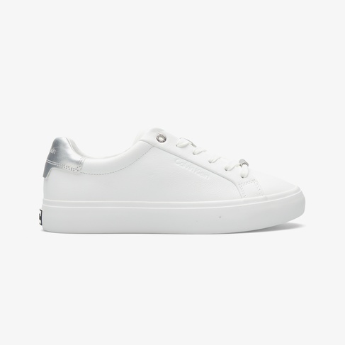  Calvin Klein Lace Up Sneaker Silver Kadın Beyaz Sneaker