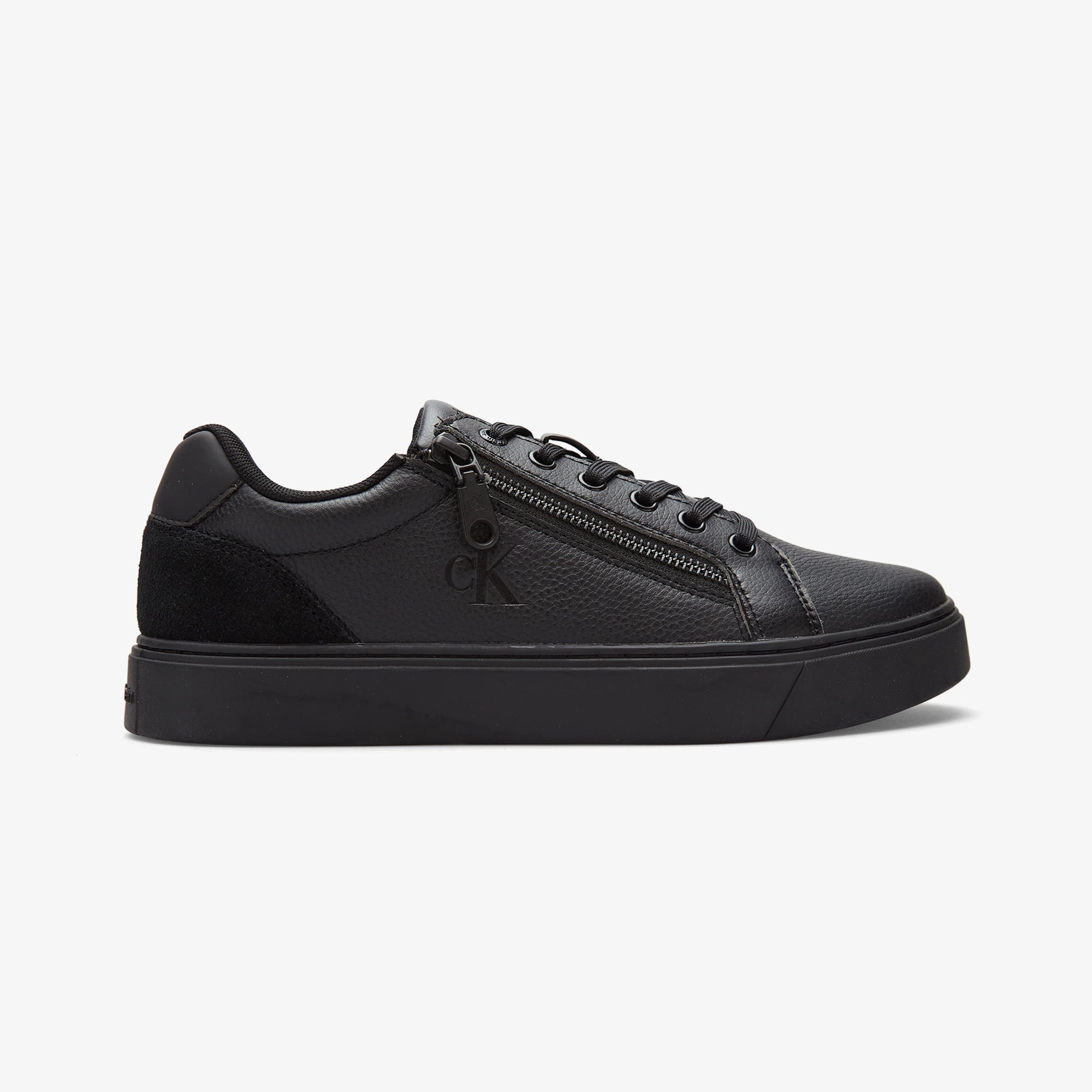 Calvin Klein Classic Cup Lace Up Zip  Erkek Siyah Sneaker