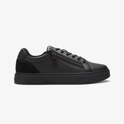  Calvin Klein Classic Cup Lace Up Zip  Erkek Siyah Sneaker