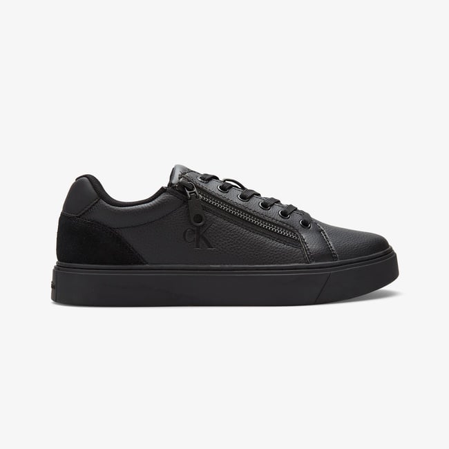  Calvin Klein Classic Cup Lace Up Zip  Erkek Siyah Sneaker