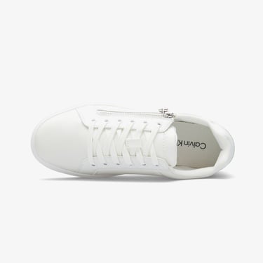  Calvin Klein Classic Cup Lace Up Zip  Erkek Beyaz Sneaker