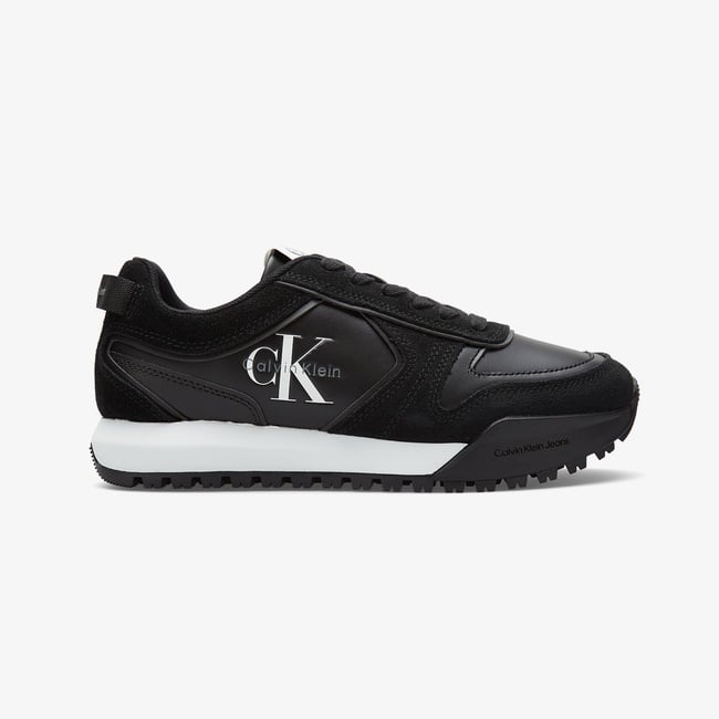 Calvin Klein Toothy Runner Lace Up Mix Kadın Siyah Sneaker