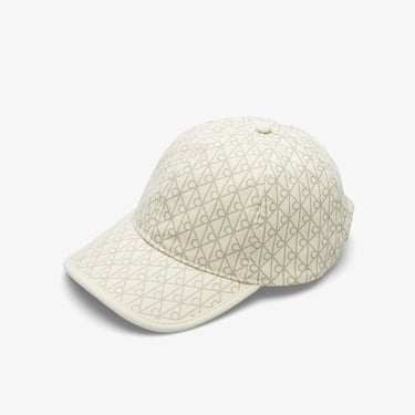  Calvin Klein Emblem Print Leather Patch Kadın Haki Şapka