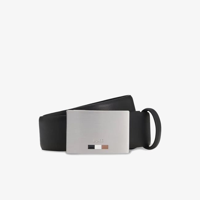  Boss Strom Icon Erkek Siyah Kemer