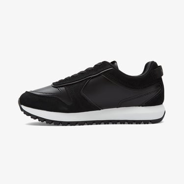  Calvin Klein Toothy Runner Lace Up Mix Kadın Siyah Sneaker